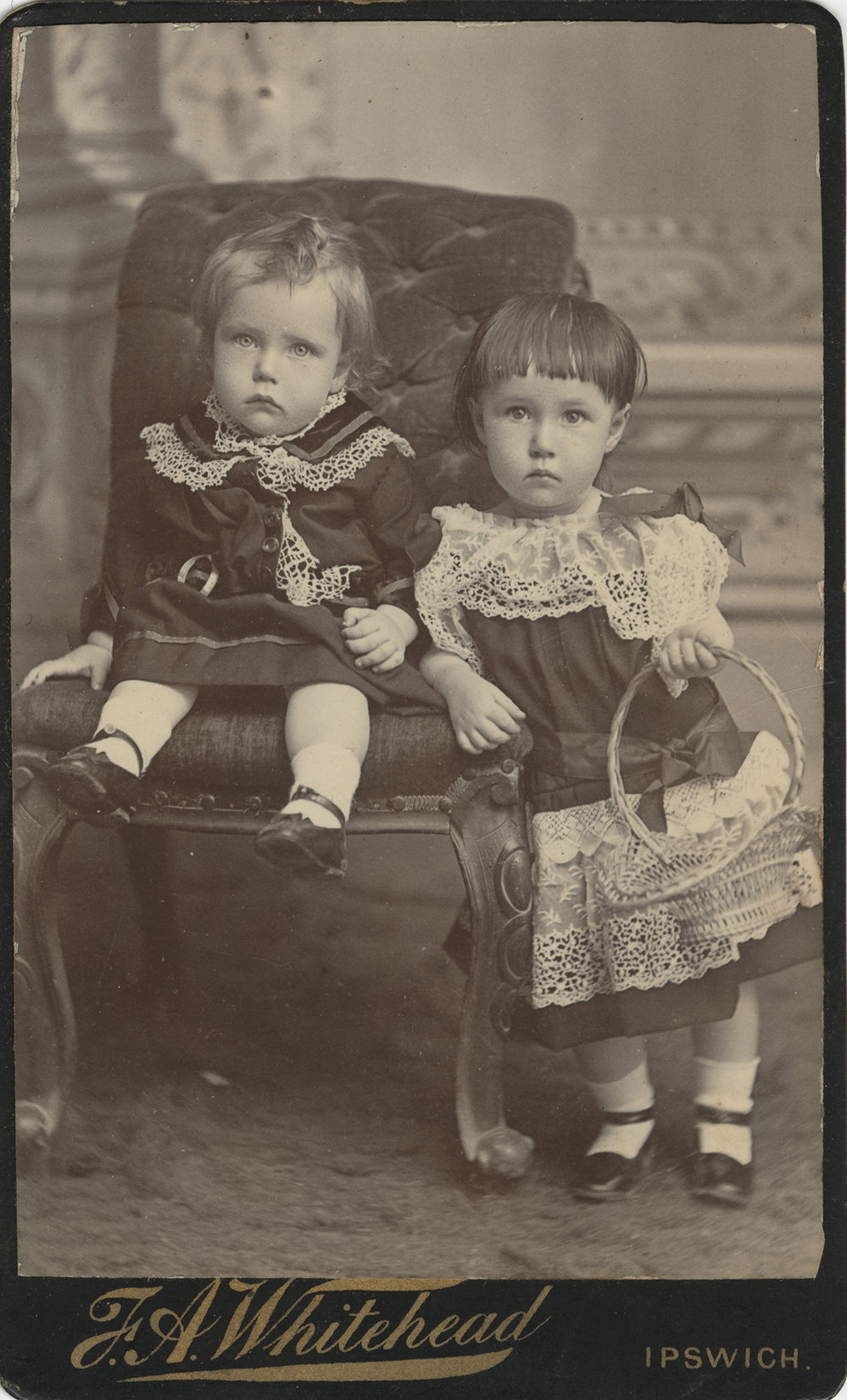 Arthur Edmund Broughton (1892-1947) and Ida Sarah Broughton (1891-1969), Ipswich, c.1893