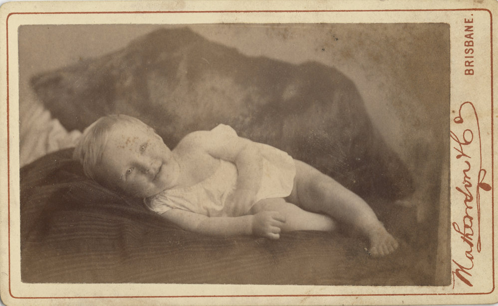 Carte de visite portrait of an unidentified child of the Wyman family, c.1880-1890