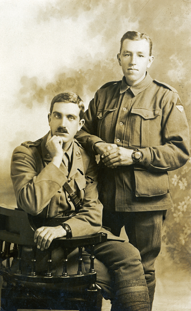 William Johnson, of Ipswich, and friend Mr Williamson, Cairo, 1916