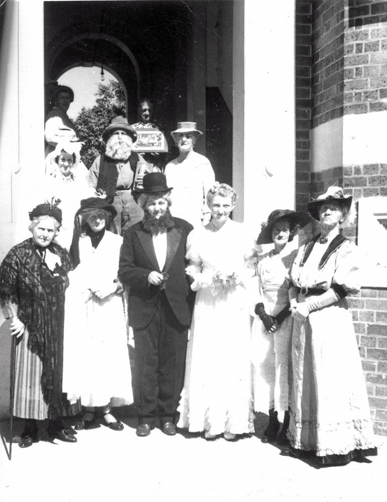 Ipswich General Hospital Auxiliary, in fancy costume, Ipswich, early 1950s