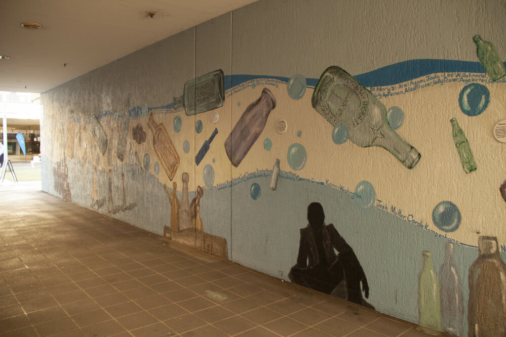 Bottle Alley Mural, Ipswich, 2017