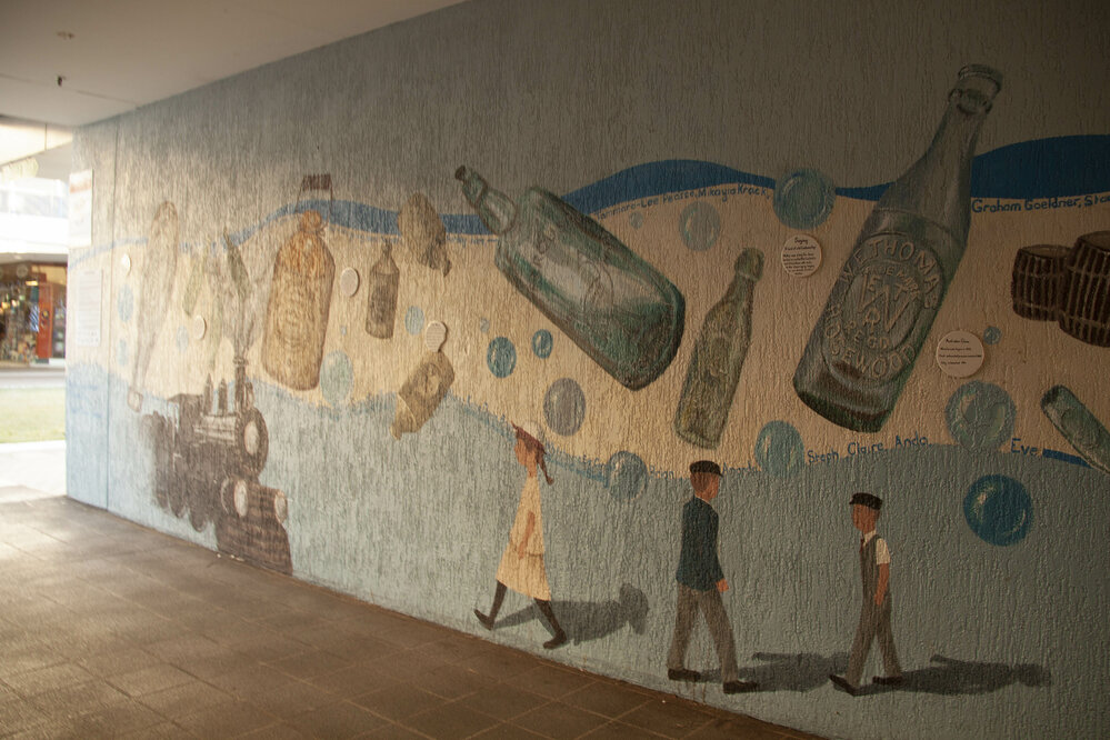 Bottle Alley Mural, Ipswich, 2017