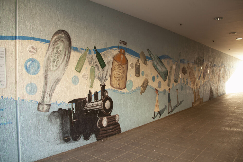 Bottle Alley Mural, Ipswich, 2017