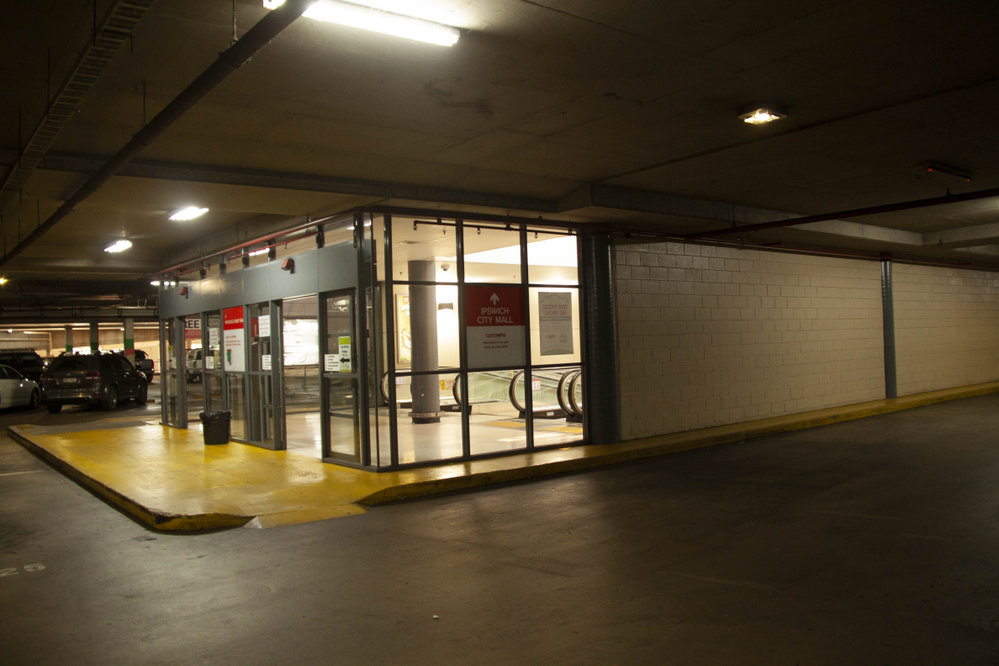 Ipswich Mall carpark prior to commencement of redevelopment, Nicholas Street, Ipswich, 2017