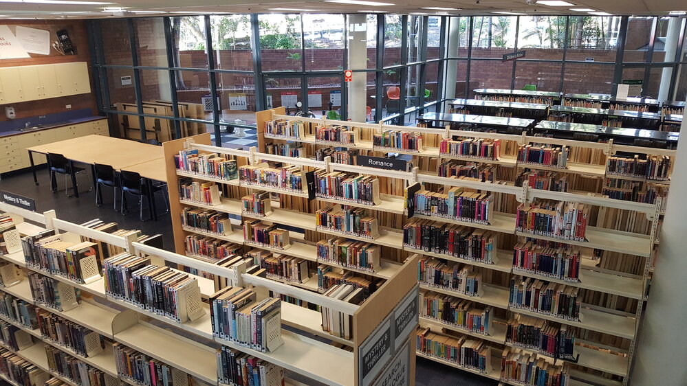 Adult Fiction, Ipswich Central Library, South Street, April 2020