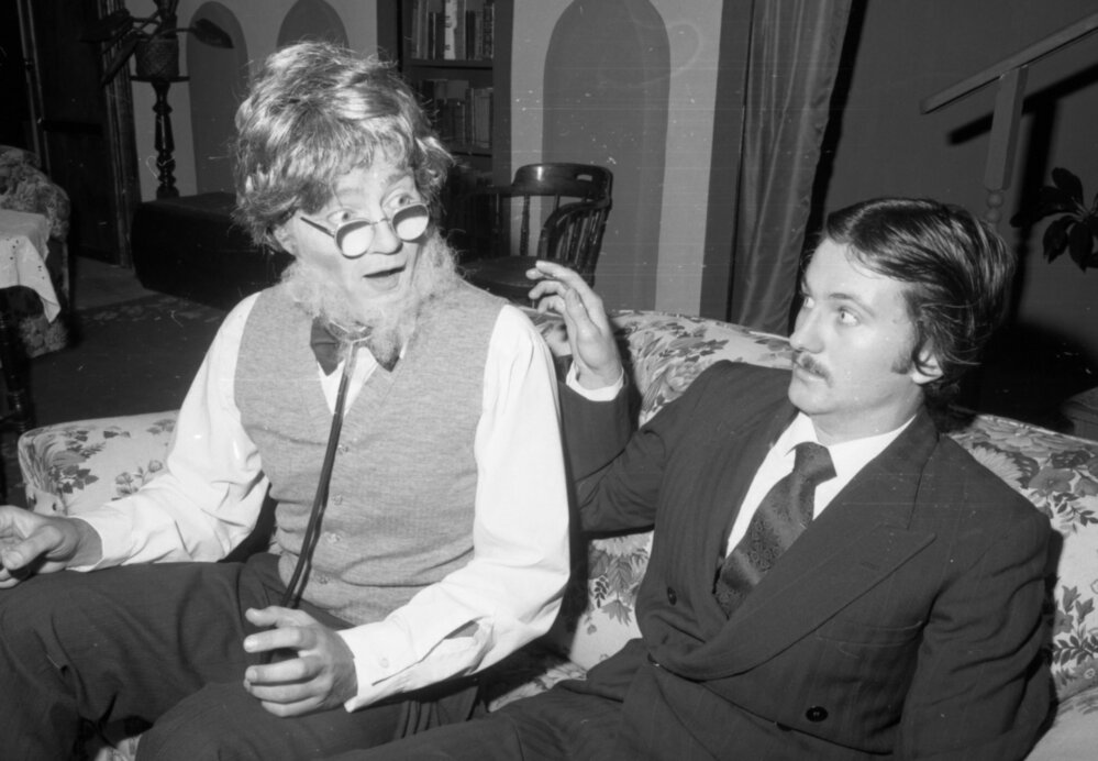 Production stills from "Wanted - One Body", Ipswich Little Theatre, Ipswich, August 1980