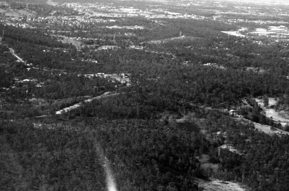 Aerial photography, thought to be taken over Ipswich, August 1981