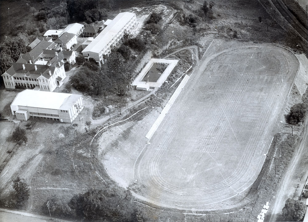 Aerial view of Ipswich Girls' Grammar School, Ipswich, 1965