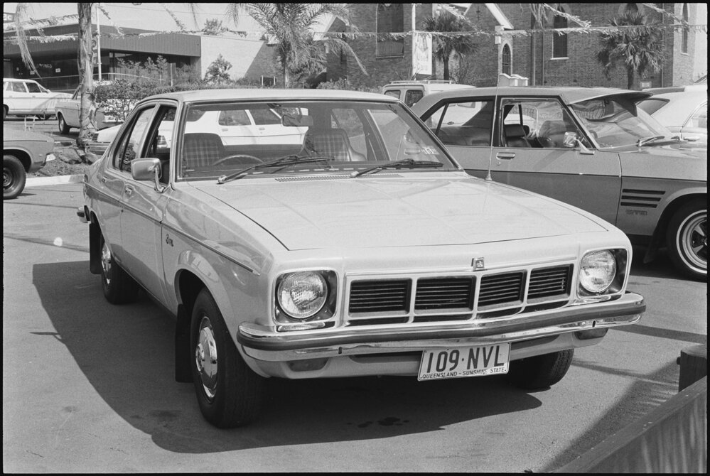 Holden LX Sunbird Sedan, car advertisement for Western Ford, Ipswich, October 1980