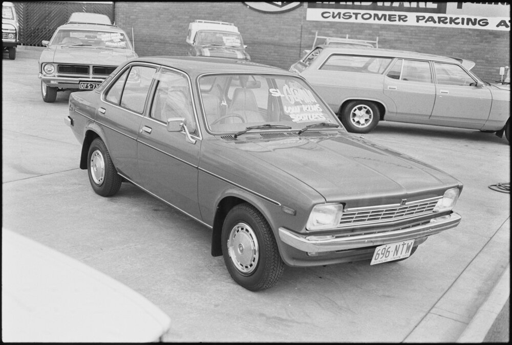 Holden TD Gemini SL (1978-1979), car advertisement for Currie Motors, Ipswich, October 1980