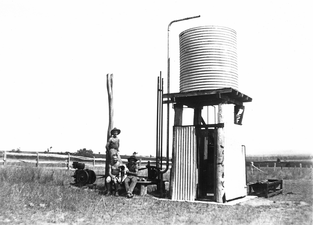 Sub-artesian Bore on farm near Rosewood, Ipswich, 1947