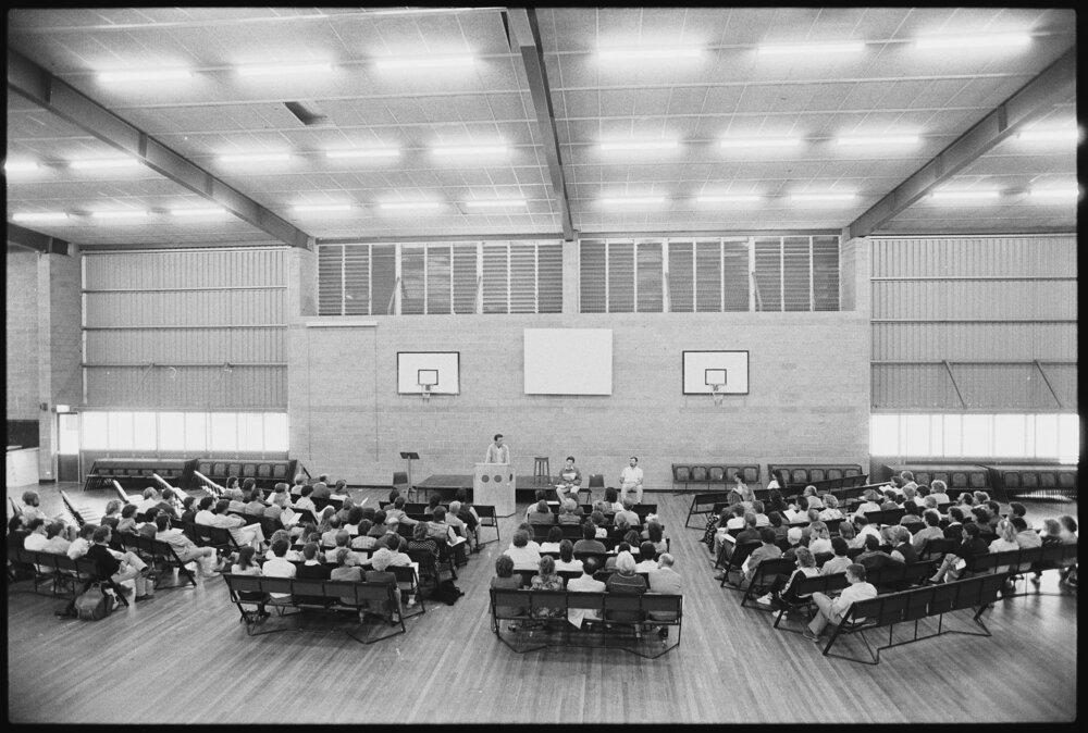 Meeting at Bremer State High sports hall, Silkstone, September 1987