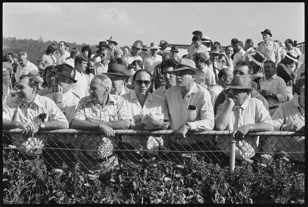 Spectators, Ipswich Turf Club, Bundamba, September 1987