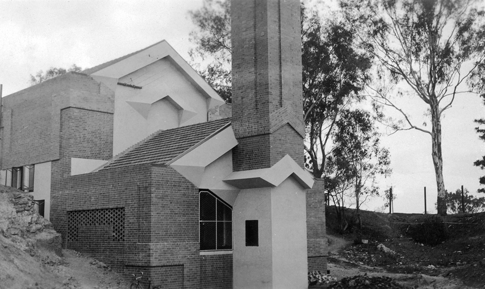 Rear view of Incinerator, Ipswich, 1936