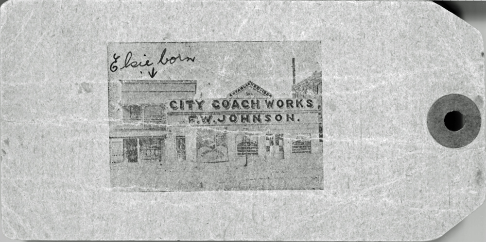 Reverse of delivery docket of F. W. Johnson Coach Works, Ipswich, early 1920s