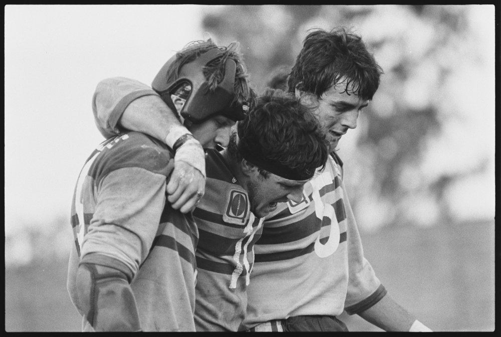 Football match, North Ipswich Reserve, possibly Ipswich Jets, North Ipswich, September 1987