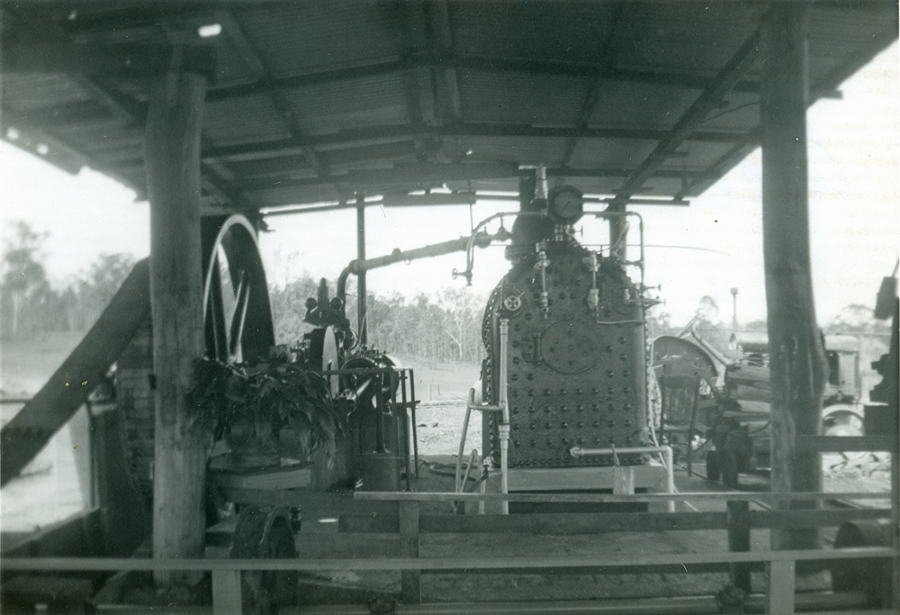 Plant machinery at Grandchester Sawmill, Ipswich, 1970s