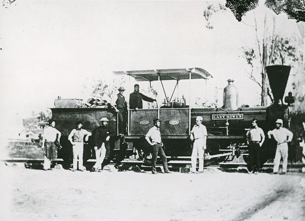 Lady Bowen, first engine employed  by the Queensland Railways, 1860s