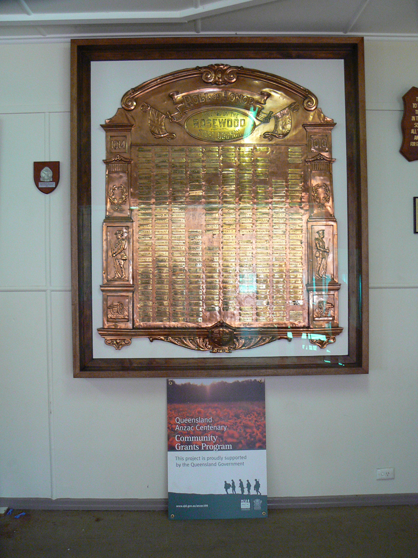Rosewood Honour Board, 2016