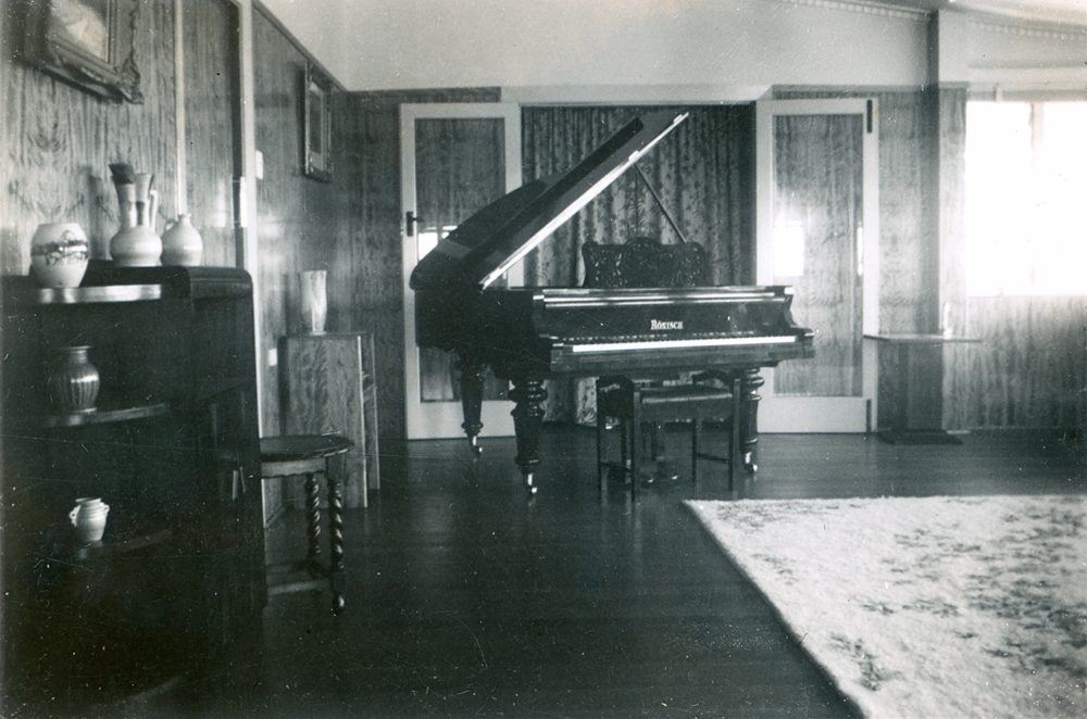 Lauriston Residential Care, ballroom, Robertson Road, when a private residence, Ipswich, c. 1940s
