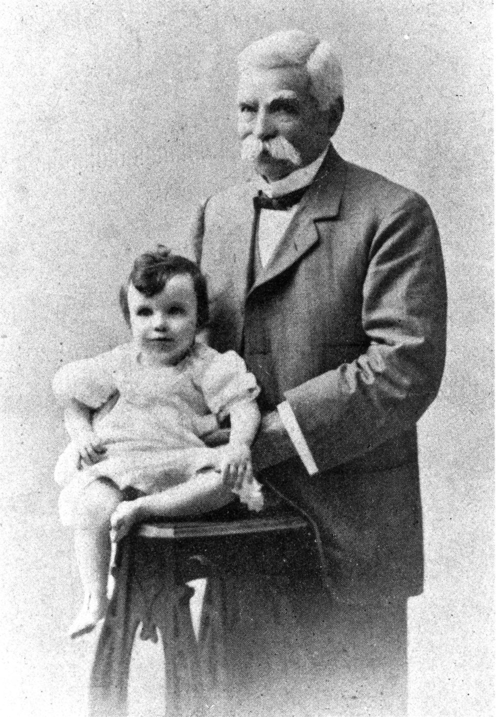 Lewis Thomas and grandchild