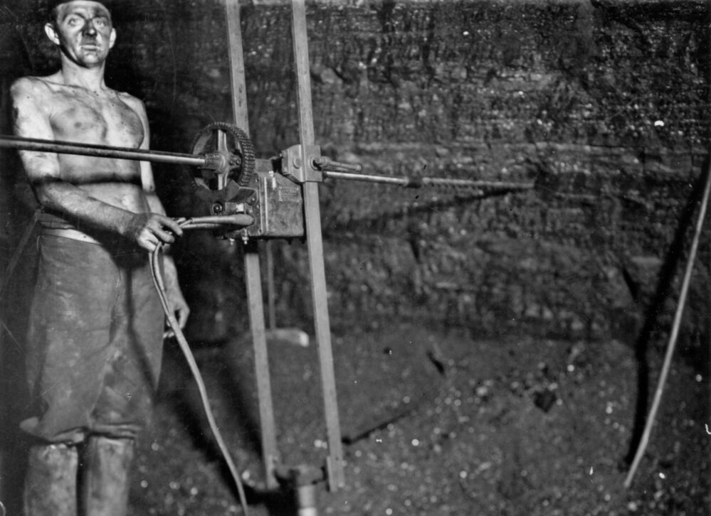 Robert Jones in Walker's Tunnel, Ipswich, n.d.