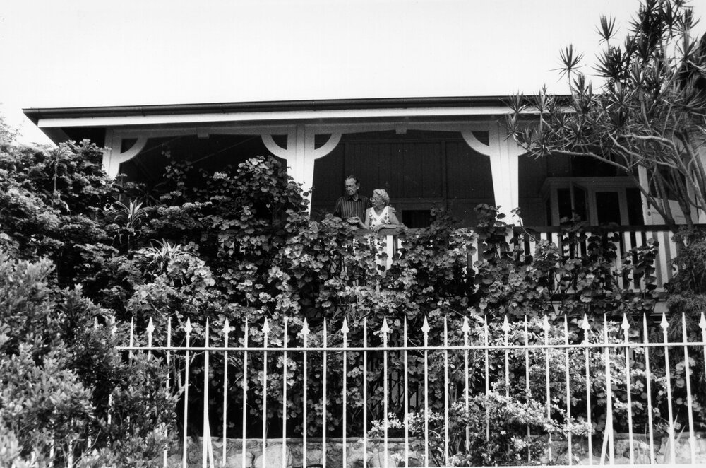 Ray and Nancy Jones at Mayorene, Roderick Street, Ipswich, 1980s