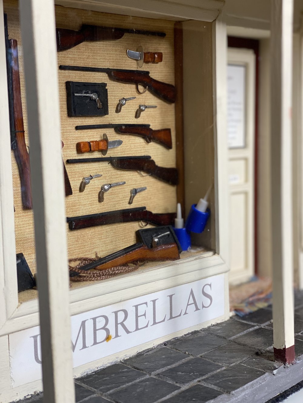 Model of Voglers Hobby Shop, Ipswich Mini Crafters