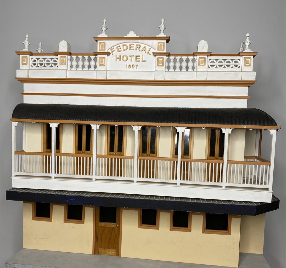 Model of the Federal Hotel, Ipswich Mini Crafters