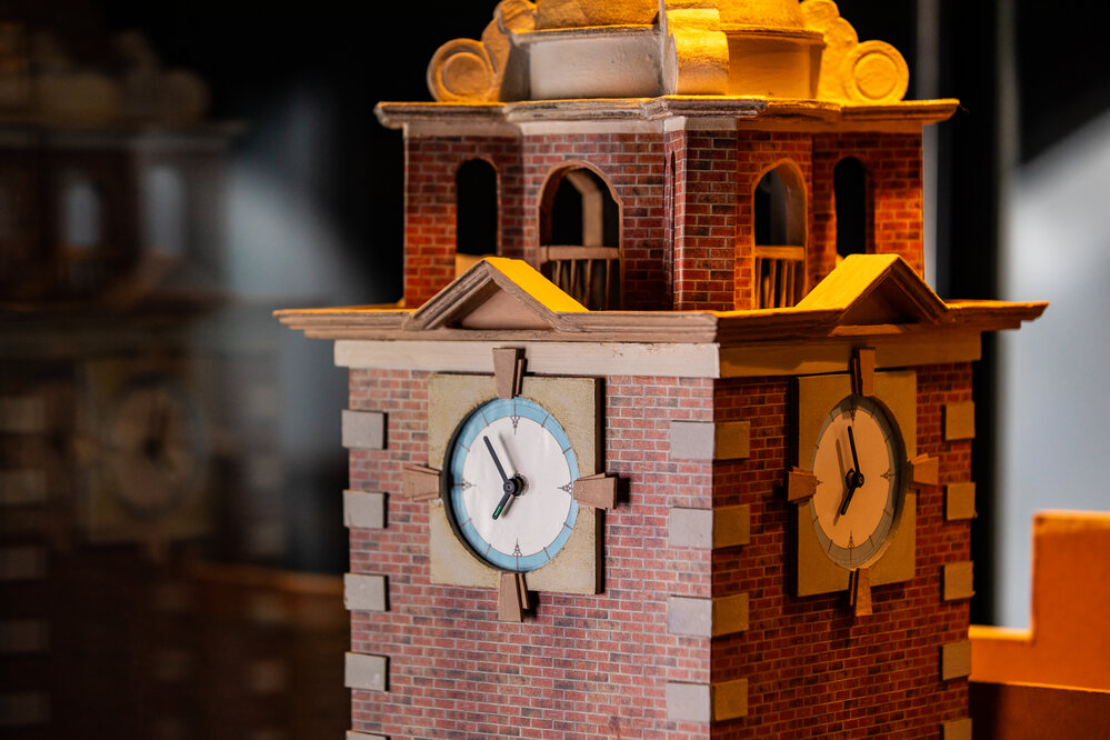 Model of the Ipswich Post Office, detail, Ipswich Mini Crafters