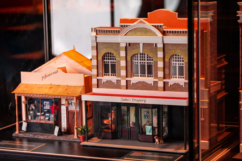 Model of Sabas Drapery &amp; Scurrah's Tailors, Ipswich Mini Crafters