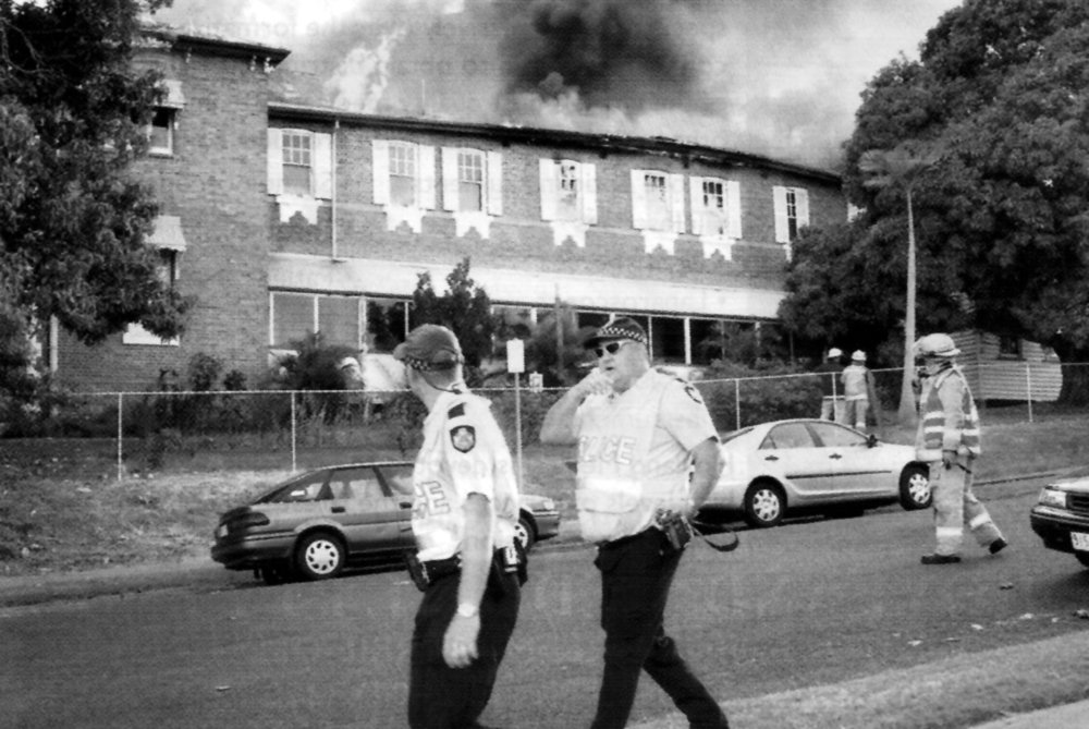 Fire at the Jubilee Building, Ipswich General Hospital, 2005