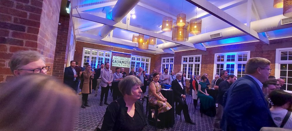 Official opening of 'Galvanized: A Festival of Heritage', held in the Lord Lamington Suite, Pump Yard, Limestone Street, Ipswich, 2022