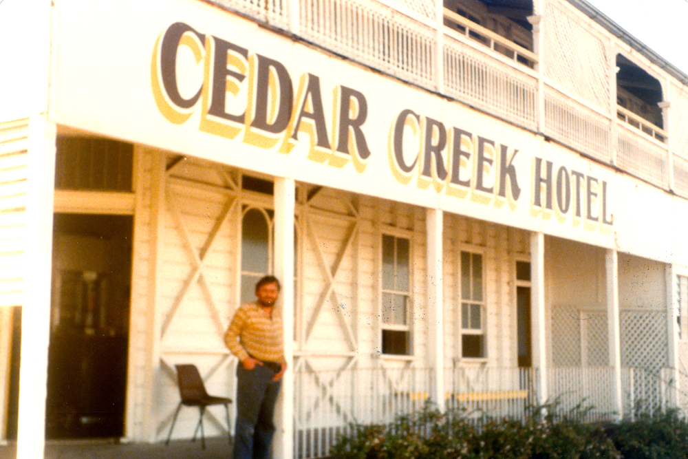 Marburg Hotel used as set for motion picture 'The Settlement', Marburg, 1985