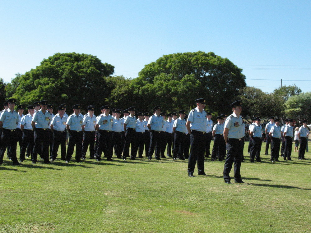 Anzac Day March down Ellenborough Street, towards Timothy Maloney Park, Ipswich, April 2009