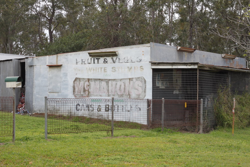 McMahon's Soft Drink "ghost" sign, Cunningham Highway, Willowbank, 2015