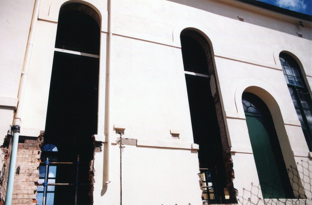 Construction work at the former Town Hall for the Ipswich Art Gallery, Ipswich, October 1998