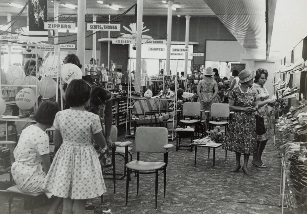 Christmas at Cribb &amp; Foote, Ipswich, 1965