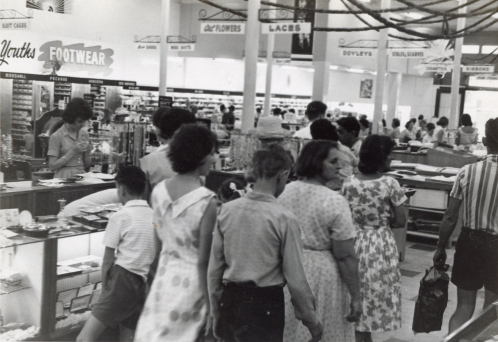 Christmas at Cribb &amp; Foote, Ipswich, 1965