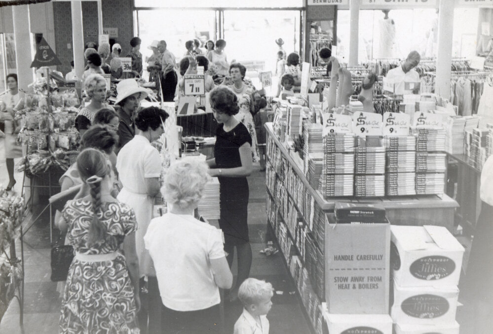 Christmas at Cribb &amp; Foote, Ipswich, 1965