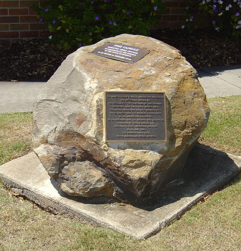 Moreton Shire Council Administration Building Time Capsule Rock and Plaques