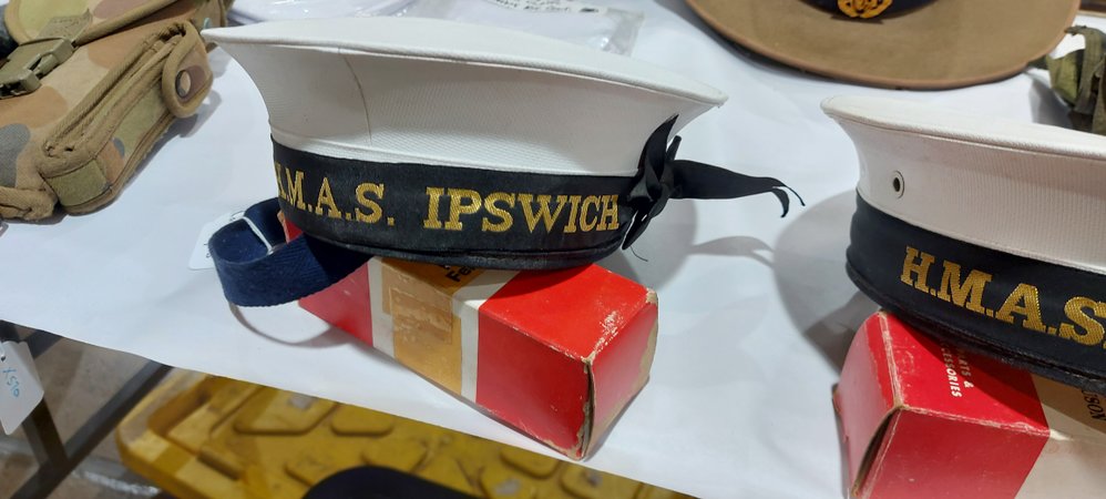 HMAS Ipswich, Sailors Hat, Ipswich Antique Fair, 2022