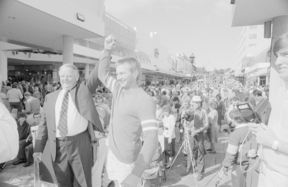 Opening of the Ipswich City Mall, Ipswich, August 1987 