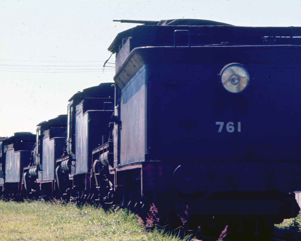 Steam Locomotive parked in North Yard, North Ipswich Railway Workshops, North Ipswich, c.1970