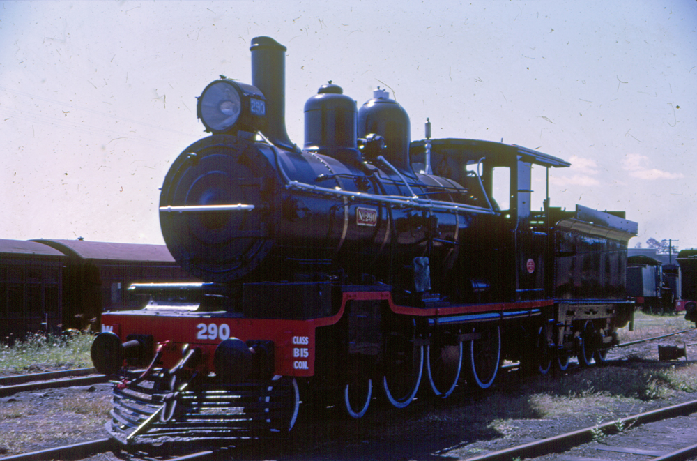 No. 290 Steam Locomotive, North Ipswich Railway Workshops, c.1970