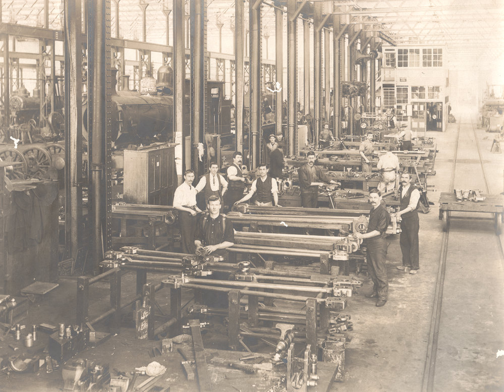 Railway Workshops, North Ipswich, 1890s