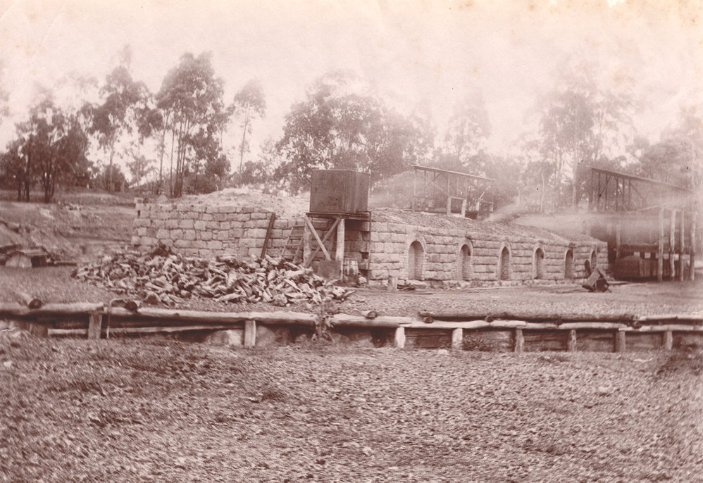 Coke ovens and stacks of coke ready for market at Rothwell Haigh, Tivoli, 1905