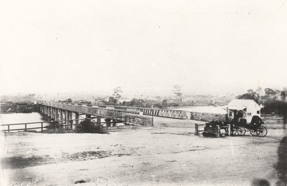 Victoria Bridge, Brisbane, 1874