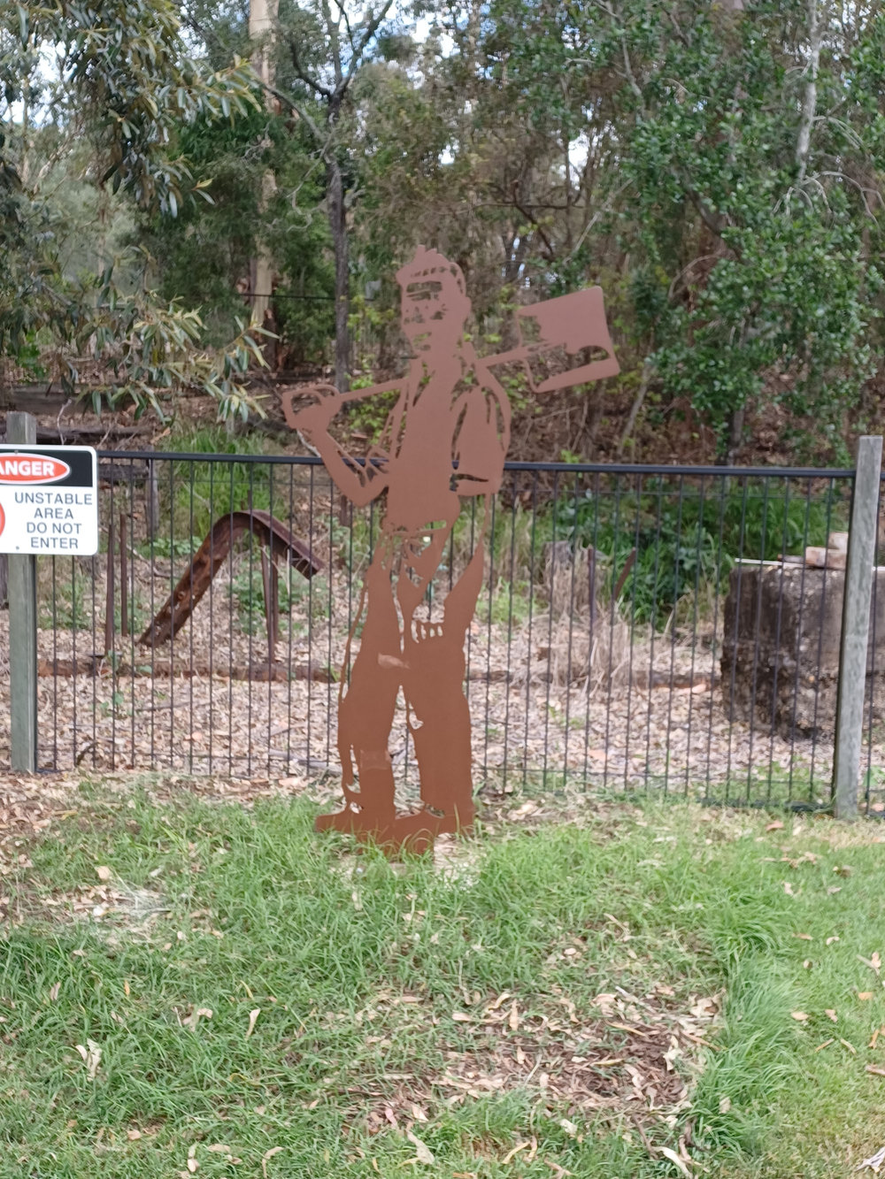 Historical Silhouette of a Miner at Kholo Gardens, 2022