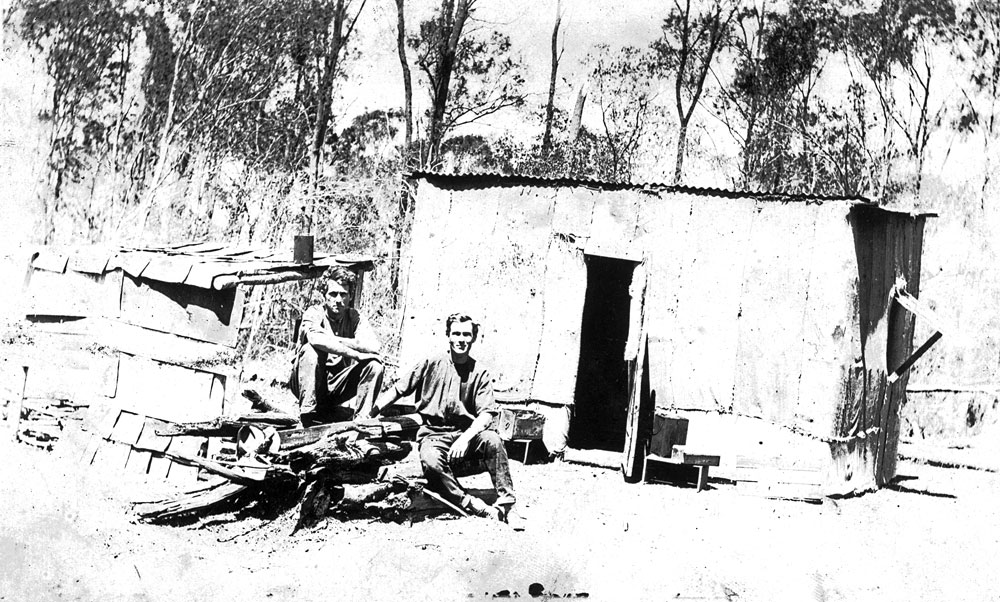 Edwin and Henry Steele, near the Styx River, Bundaberg, c.1919